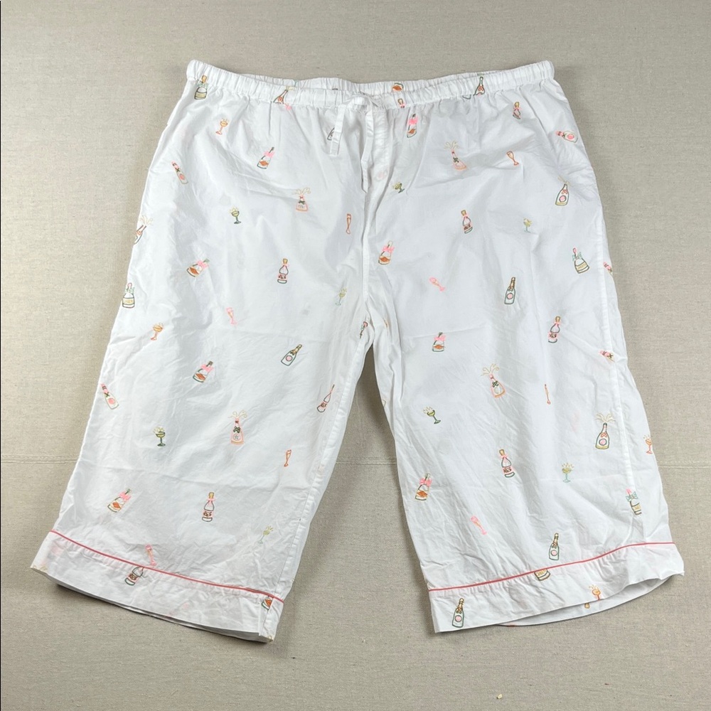 Printfresh Bubbly Brunch Embroidered Cropped Paja… - image 1